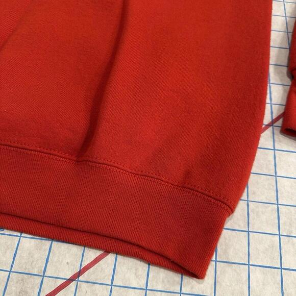 Vintage 90s Blank Red Fruit Of The Loom Best Sweatshirt Size Medium Made In USA - Picture 3 of 15